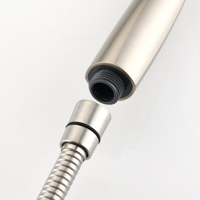 Drill-Free Dual Shower Head Spa System, Brushed Nickel