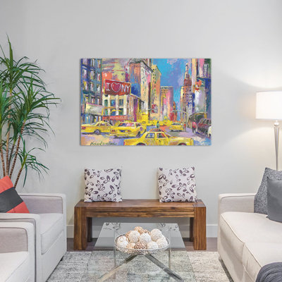 « new york taxi », reproduction d’art sur toile tendue
