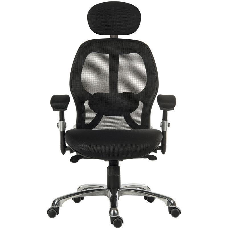 Mesh Office Chair with Headrest, Black