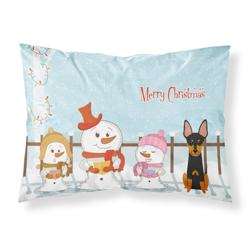 Taie d'oreiller Merry Christmas Merry Christmas, Terrier d'agrément anglais et choristes