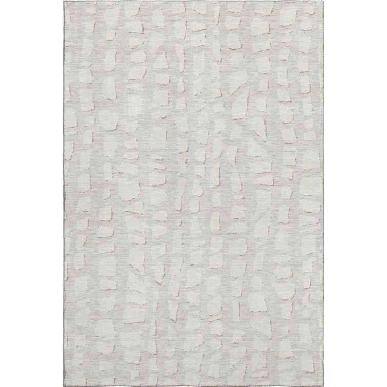 Premium Machine Washable Prisco Ivory Rug