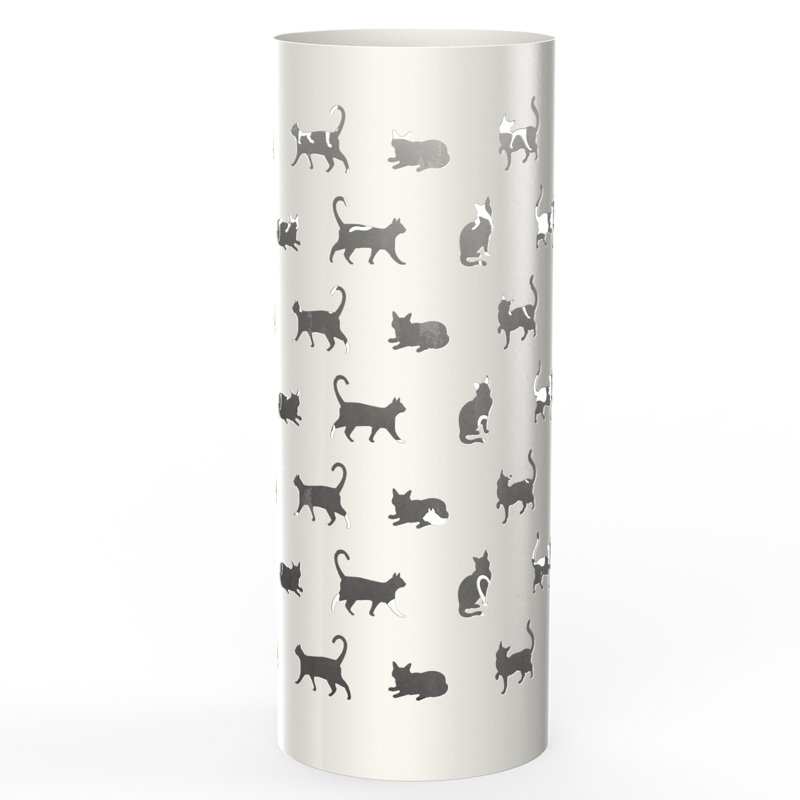 Cat Parade Freestanding Umbrella Stand, White