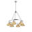 Felda 6 - Light Steel Dimmable Cone Chandelier-99998925-99998919