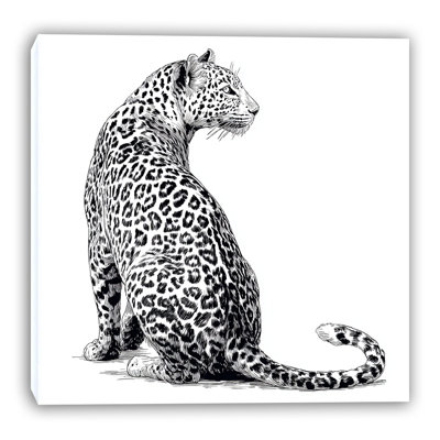 «Leopard», profil sur toile tendue