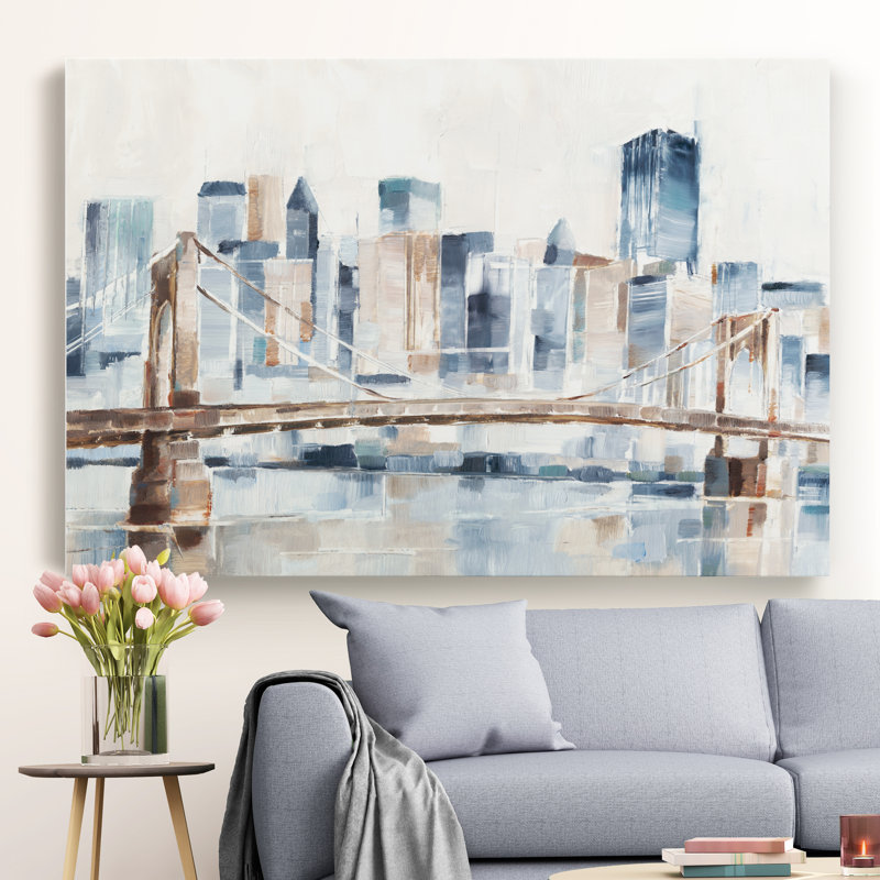 « blue hour ii », impression sur toile, H 8 po x l 12 po x P 1 po, Toile tendue