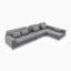 Upholstered L-Shaped Sectional Right Hand Facing-634679996