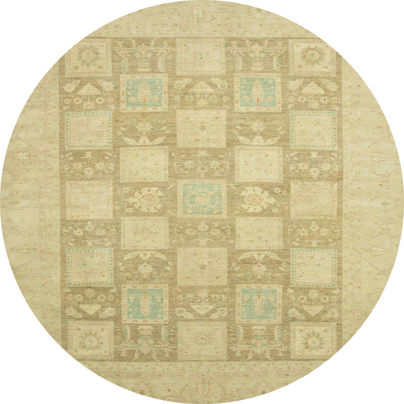 Abstract Indoor Rug, Round 6'