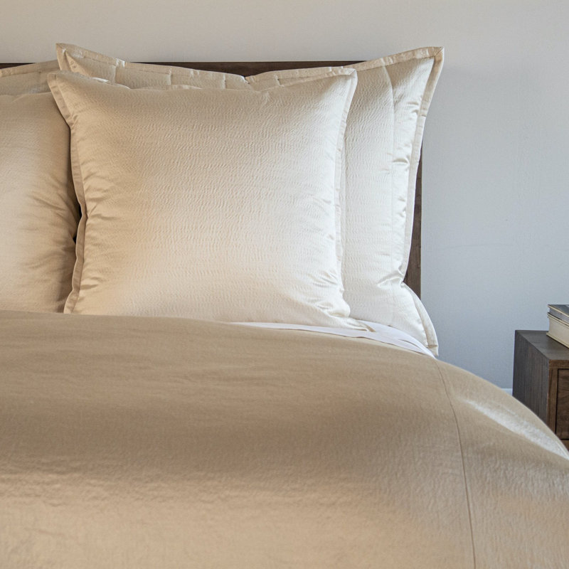 Hammered Duvet Cover, Taupe, King Duvet Cover 