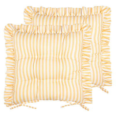Millie Ruffle 2 Pack Indoor/Outdoor Seat Pads