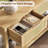 Zayer Rattan Entryway Table, 43" Console Table with Drawers, 2 Tier Sofa Table with Storage, Wooden Console Table for Entryway-1089253019