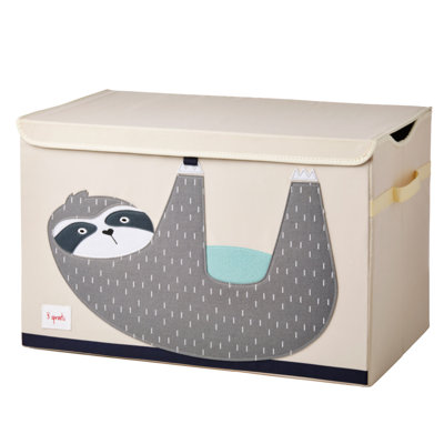 3 Sprouts  - Toy Chest Storage Box for Kids Playroom, Sloth