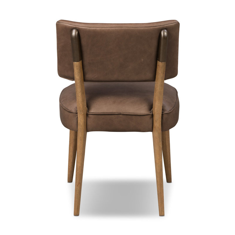 Orville Dining Chair-Cambric Ivory, Palermo Cigar