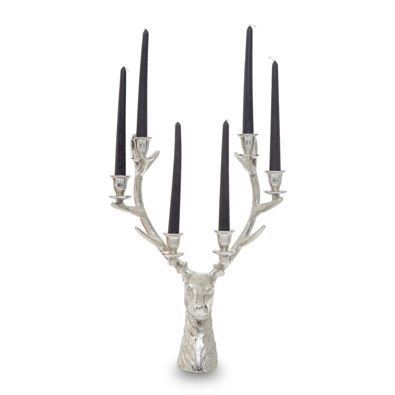 Jeremias Stainless Steel Tabletop Candelabra