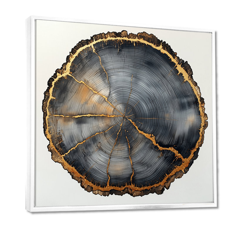 Gerstein Birchwood Forest, H 16 po x l 16 po, Impression encadrée flottante, Blanc