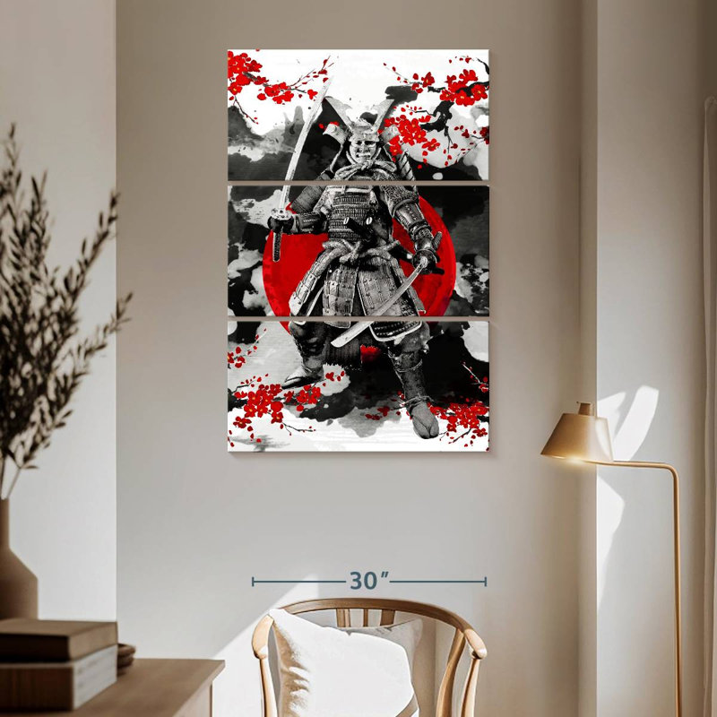Sakura Samurai, 65" H x 42" W
