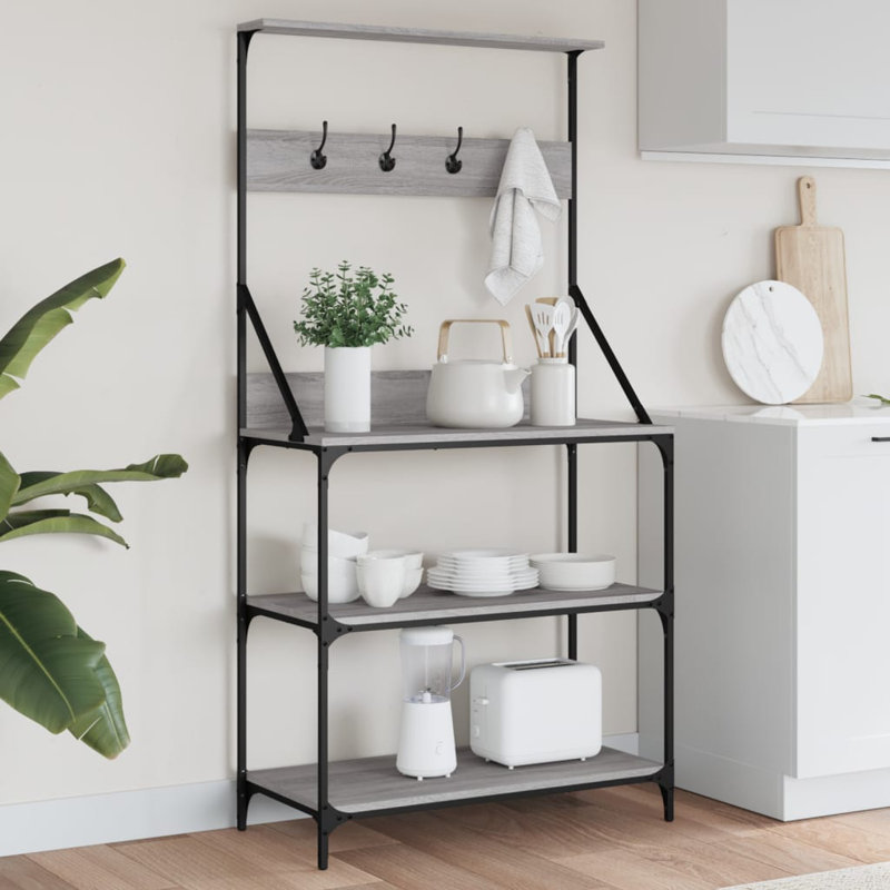 Aaira 84cm Metal Baker's Rack, Grey Sonoma
