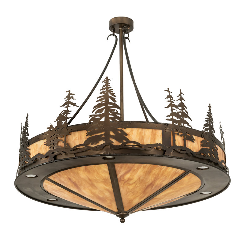 Luminaire suspendu bol unique à 6 lumières Tall Pines