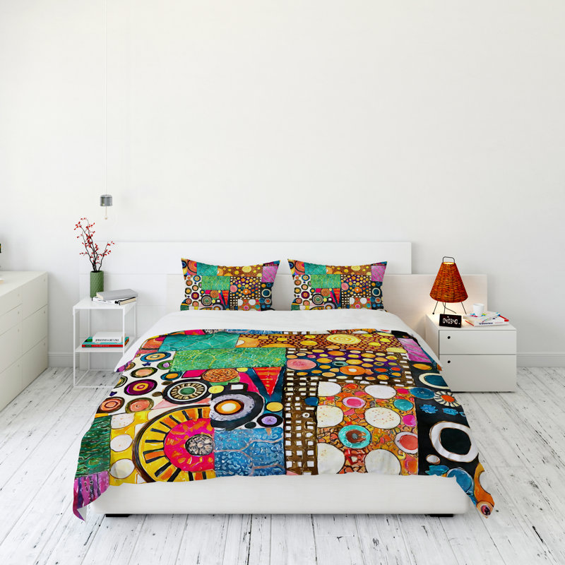 Modern & Contemporary Polyester Duvet Cover, Queen Duvet Cover + 2 Queen Shams