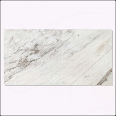 12*24 White marble, natural marble, for wall and floor, polished marble tile, natural stone, 1 box 4 pcs