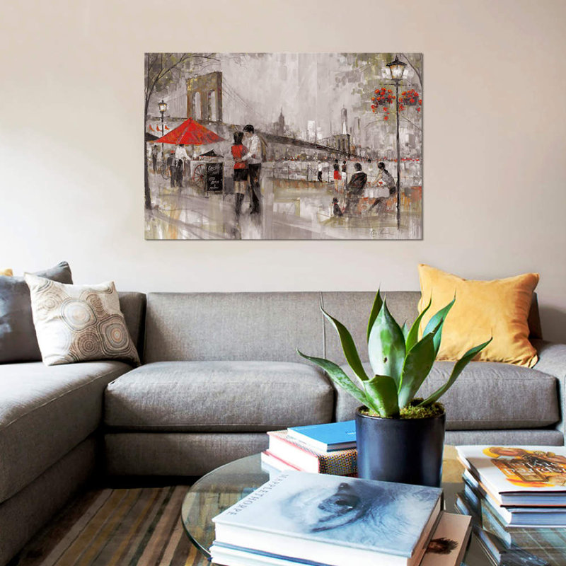 «New York Romance», impression sur toile, H 12 po x l 18 po x P 1,5 po, Toile tendue