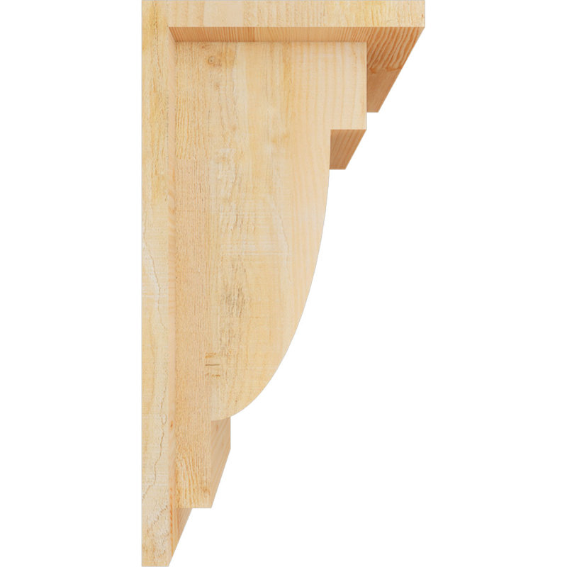 Corbeau alpin avec contre-plaque, H 16 po x l 8 po x P 8 po, Sapin de Douglas, Sciage brut