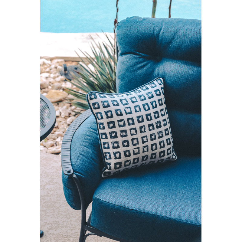 Monterra Outdoor 2 - Seat Loveseat, Graphite, Alcazar Redwood