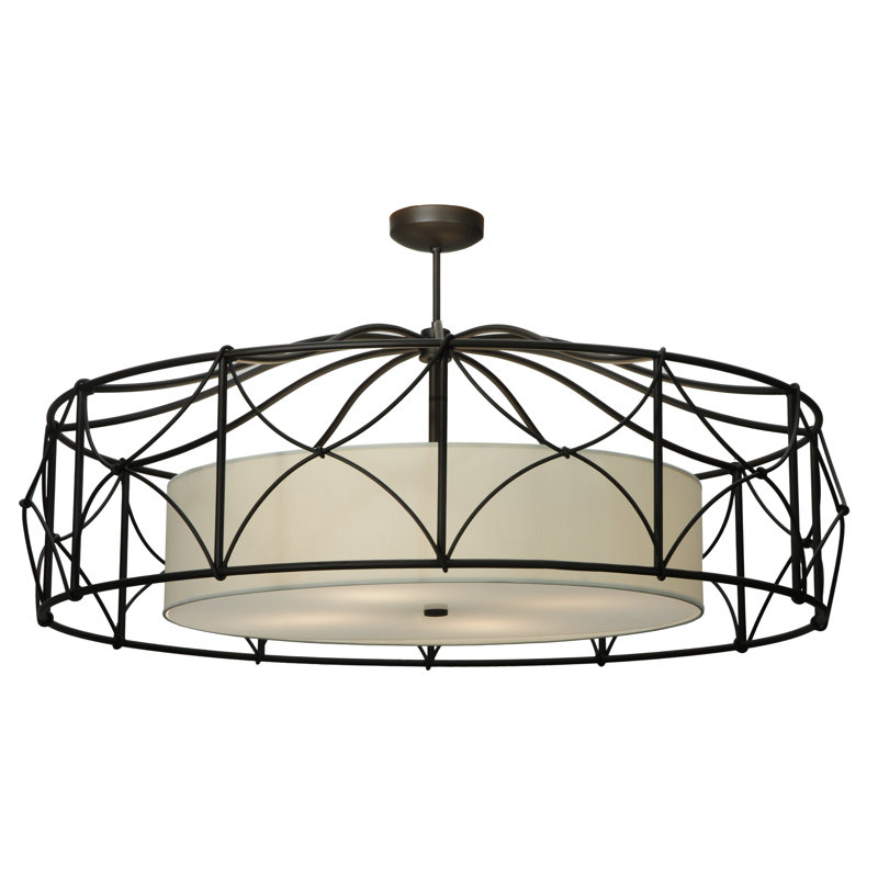 Plafonnier semi-encastré 4 lumières 53 po Aspen