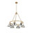 Felda 6 - Light Steel Dimmable Cone Chandelier-99998911-99998922