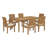Modway Marina 7 Piece Outdoor Patio Teak Dining Set-1639945953