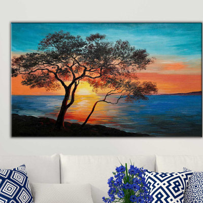 Painted Sunset - reproduction sur toile tendue