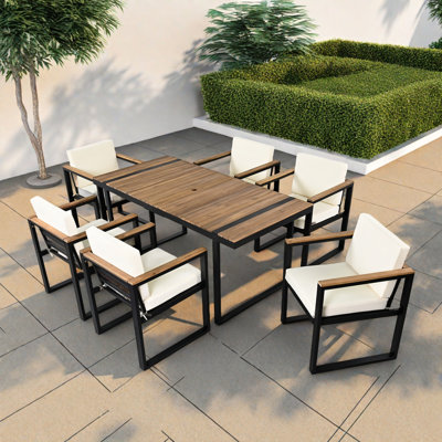 Ensemble repas extérieur pour 6 personnes
