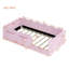 Lit simple tapissier sur pied, rose-1545503331