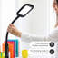 Lampe de plancher et de bureau à DEL ajustable 2 en 1 avec gradateur tactile et tête de col de cygne Litespan 56 po. Finition noire