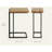 Luka Oak Wood Side Table Large (Not Include Stools)