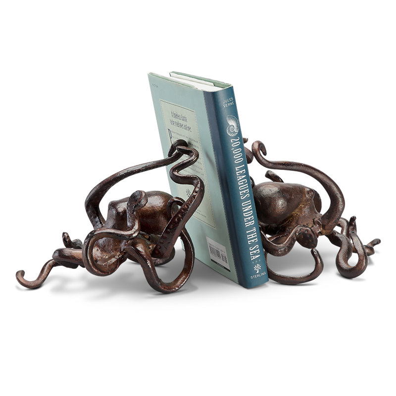 Paire de serre-livres Octopus