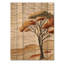 Paysage d'arbre d'acacia minimaliste II - décoration murale moderne en bois sur bois de pin naturel-334419968
