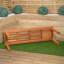 Bulkley Coniston 2 Seater Outdoor Wooden Garden Bench Stool