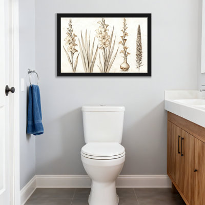 Plantes et fleurs, arrangement floral botanique, impression de style rétro