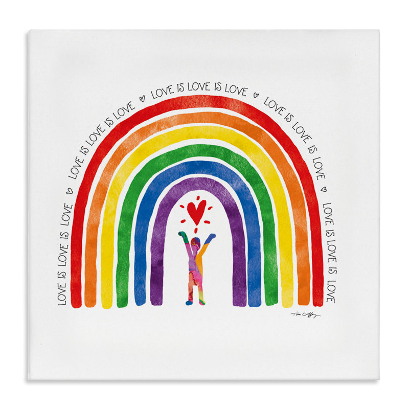 «Love Is Love Pride», conception par Tim Coffey, H 30 po x l 30 po