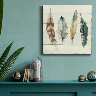 " Shiplap Feathers I "