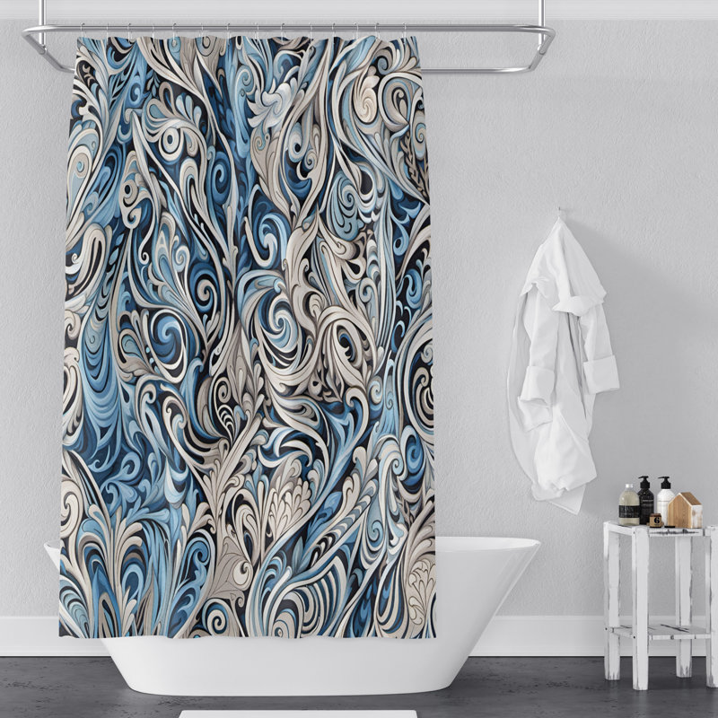 Rideau de douche Cartersville, L 70 po x L 83 po