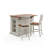 Mattice 49.75'' Wide Kitchen Island Set-1016833122