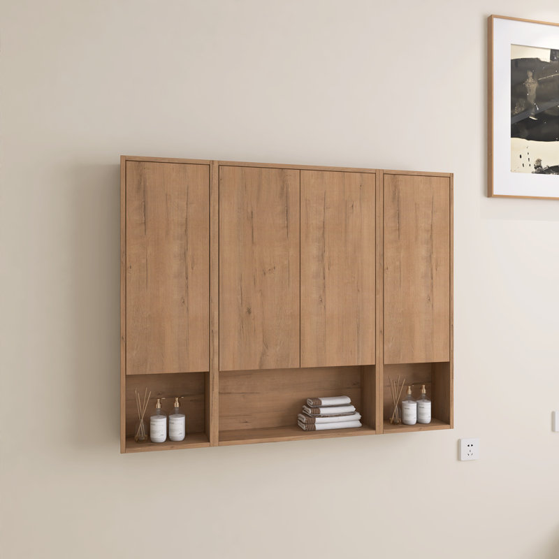 Bellmead 48"W Wall-Mounted Bathroom Cabinet, 37.38" H x 48" W x 5.88" D
