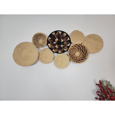 Assorted Set Of 8 African Baskets 7.5â-12â Wall Baskets Set, Wall Hanging Decor, African Wall Basket, Boho Wall Art -  Dakota Fields, 9369DE7C12F24B26B620AED876A7C1C7