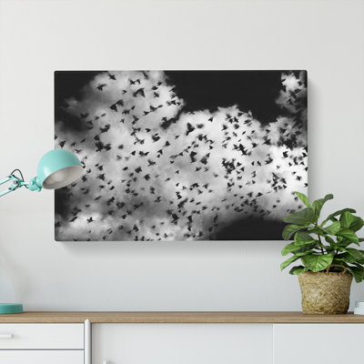 Birds On The Move Painting - Wrapped Canvas
