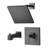 Rift Collection Shower System: 8" Square Rain Shower Head, Tub Spout, & Rough-in Valve Included - Matte Black-47489198
