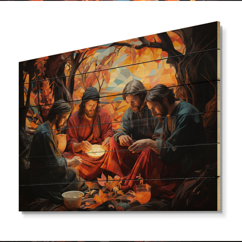 Lavilla Christianity Last Supper, impression sur bois, H 24 po x l 32 po x P 0,78 po