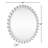 Kappa Solid Wood Round Wall Mirror