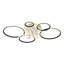 Ventilateur de plafond réversible à intensité variable de 39,4 po avec lumières DEL et télécommande Debrann-895627281-877077978