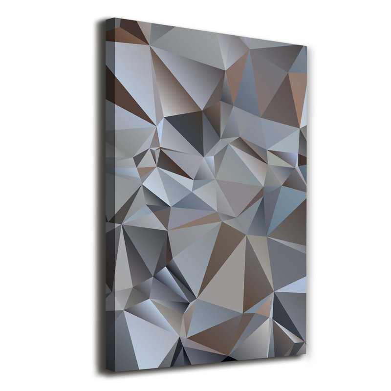 Abstraction Triangles - Wrapped Canvas Print